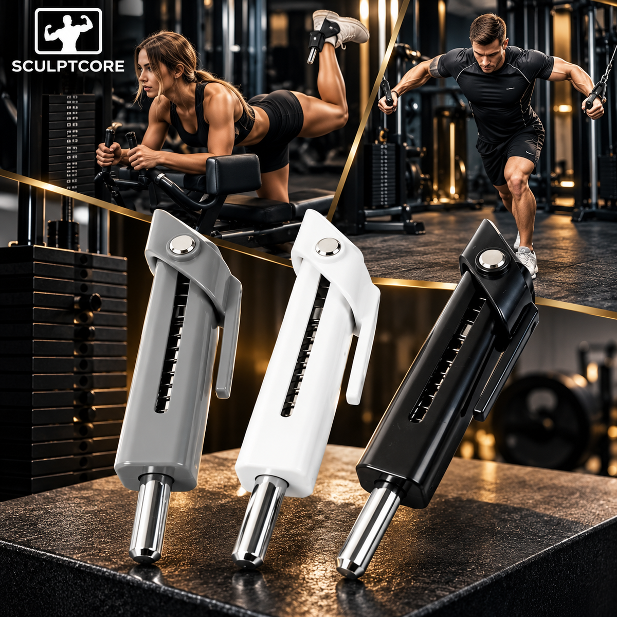 SCULPTCORE Pro Gym Pin on a weight stack