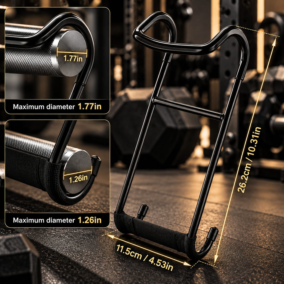 SCULPTCORE Dumbbell Spotter Hooks details