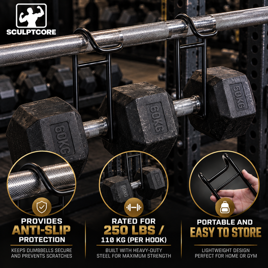 SCULPTCORE Dumbbell Spotter Hooks