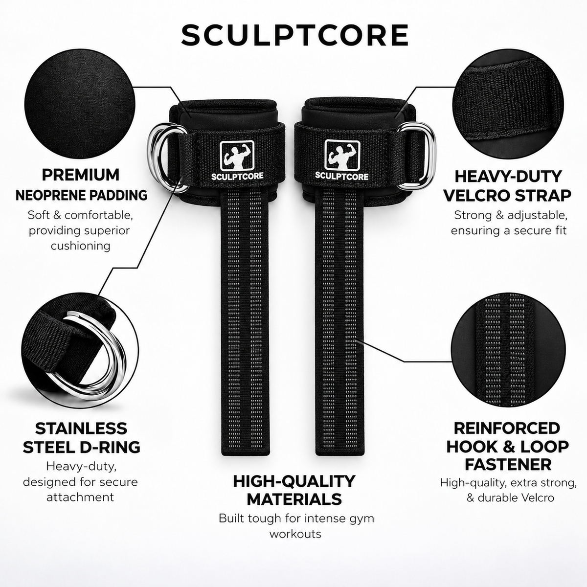 SCULPTCORE Cable Wrist & Ankle Strap